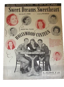 Partitura antigua de Sweet Dreams, Sweetheart, de M.K. Jerome/T. Koehler - 1944 - Imagen 1 de 1