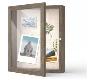 Shadow Box Frame 8X10 Shadow Box Display Case with Linen Back Memorabilia Awards - Picture 1 of 9