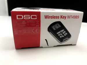 DSC WT4989 4 Button Wireless Backlit Security Key Fob With Icon Display - Picture 1 of 3