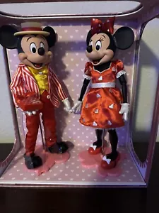Disney San Valentino 13” Bambole Topolino e Minnie Edizione Limitata Boxed Set - Foto 1 di 16