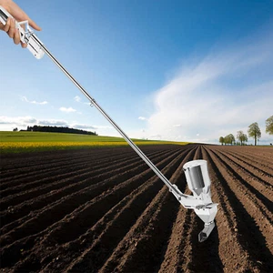 Hand Held Manual Planter Vegetable Corn Peanut Beans Seeder Seedling Plant Tool - Picture 1 of 13