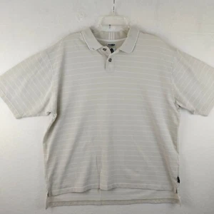 Adidas Climalite Mens XL Golf Polo Shirt Beige Short Sleeve Shirt - Picture 1 of 9