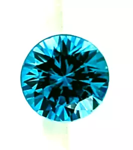 4mm Natural Blue Zircon Round AAA+ Cambodia - Picture 1 of 1