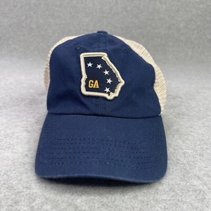 Georgia State Logo Trucker Mesh Snapback Adjustable Hat, Pre-Owned - Picture 1 of 6