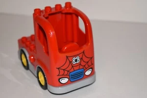 Lego Duplo 10608 Truck Flatbed Spiderman Logo Red Replacement Part Truck - Picture 1 of 3