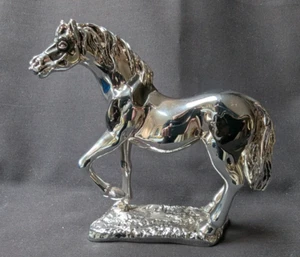 Silver Metal Piebald Horse Figure Figurine Italy Regali - Donato - Picture 1 of 8