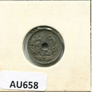 5 CENTIMES 1925 FRENCH Text BELGIUM Coin #AU658U - Picture 1 of 3