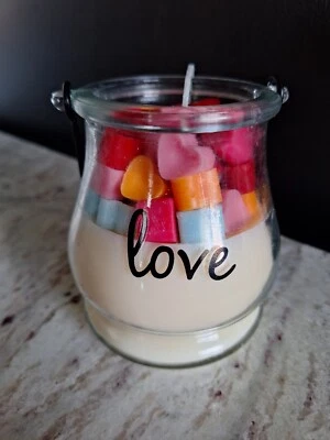 Vela Love Jar, Love Candle perfumada, presente de aniversário, presente de dia dos namorados - Imagem 1 de 4
