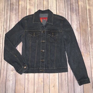 BCBGMAXAZRIA Womens Gray Denim Jean Jacket Size S Small - Picture 1 of 7