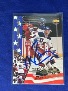 #28 Mike Ramsey Signed 1995 Signature Rookies Miracle on Ice 1980 Gold Medal Set - Picture 1 of 11