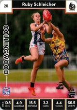 2023 Collingwood Magpies AFLW TeamCoach Card - Ruby Schleicher
