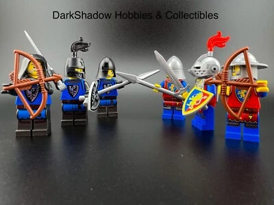 Lego Castle Lion Knight vs Black Falcon Battlepack Lot 6 Minifigures 10305 21325 - Изображение 1 из 4