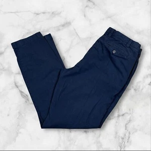 Brooks Brothers chino rosso in pile da uomo taglia W35 L32 Glen a quadri blu preppy - Foto 1 di 11