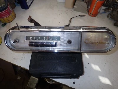 1958 Chrysler Rádio com Painel + Bandeja de Cinzas 300D Saratoga Windsor New Yorker - Imagem 1 de 4