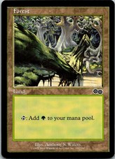 Forest 350 Magic The Gathering Urza's Saga Card Light Play X1