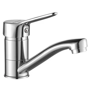 Waschtischarmatur Silber TIBI Kleine Wasserhahn Mischbatterie Waschtischmischer - Bild 1 von 2