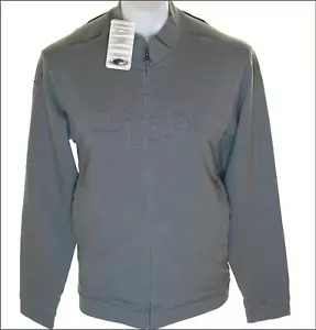 Neu Herren Oakley sauber geschnitten Sweatshirt mit Reißverschluss Pullover Jacke mittelgrau schmale Passform - Bild 1 von 2