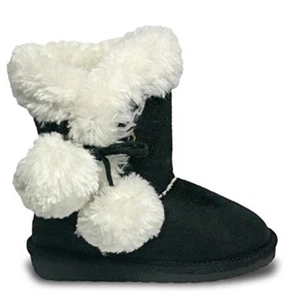 Dawg's Kids' Microfiber Side Tie Boots Size 6/7 Black NIB - Picture 1 of 7