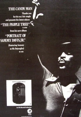 SAMMY DAVIS JR 1972 vintage POSTER ADVERT THE PEOPLE TREE - Image 1 of 3