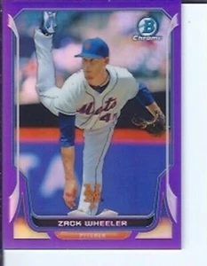 Zack Wheeler 2014 Bowman Chrome Purple Refractor #ed / 150 - Picture 1 of 1