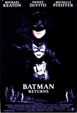 BATMAN RETURNS ORIGINAL MINT ROLLED THEATRICAL MOVIE POSTER 1992 MICHAEL KEATON