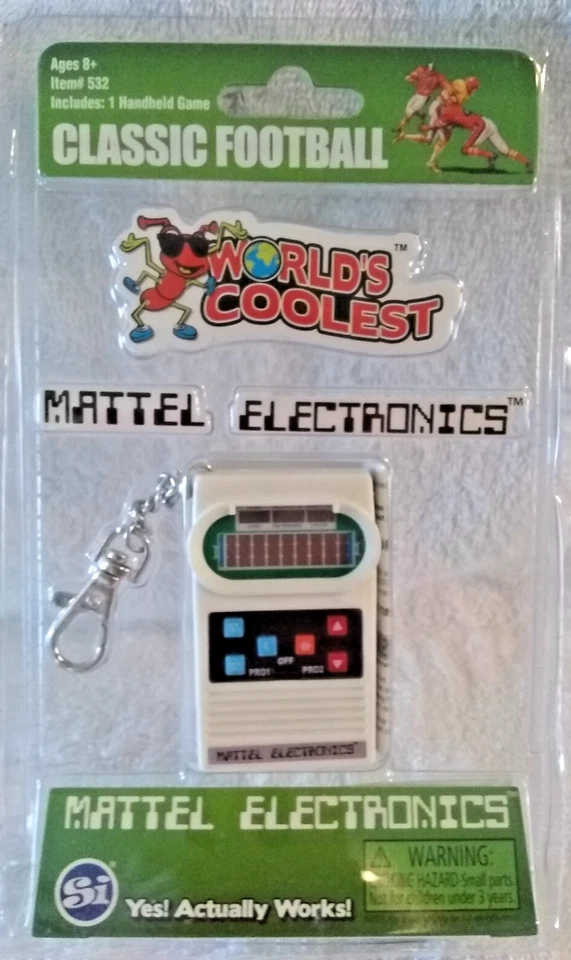 Mattel Classic Electronic Football World's Coolest Mini Game 2016