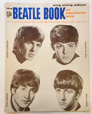 BEATLE BOOK of RECORDED HITS SONG BOOK SHEET MUSIC VTG 1960s PACIFIC POPULAR - Image 1 of 4