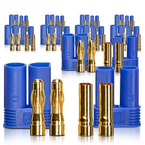 Hochstrom EC5 Stecker Buchse 5.0 mm Goldkontaktstecker 10 Paar partCore 100131 - Picture 1 of 2