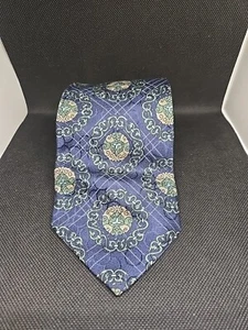 Corbata Christian Dior Monsieur 100% seda azul hecha en FRANCIA A - Imagen 1 de 3