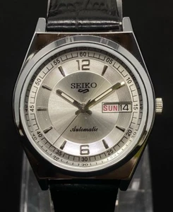 Vintage Refurbished Seiko 5 Automatic 6309A Japan Herren Tag/Datum Armbanduhr - Bild 1 von 7