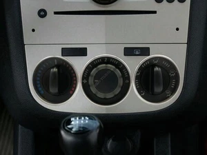 For Vauxhall Opel Corsa D Polished Aluminium Heater A/C Control Surrounds Rings - Picture 1 of 10
