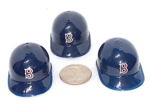 Lot of 3 Boston Red Sox Vintage 1980's Mini MLB Baseball Gumball Helmets New! Cover
