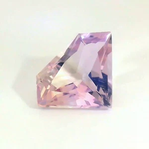 Pietra preziosa ametrina naturale 9,24 ct - taglio cuore 18x13 mm viola e giallo bicolore - Foto 1 di 10