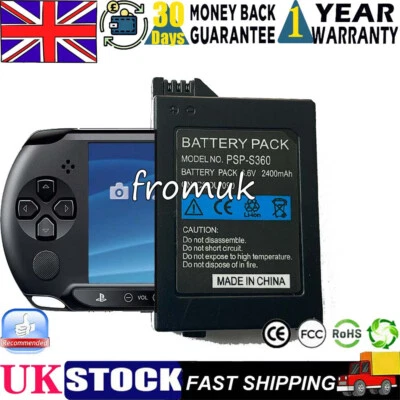 3.6V 2400mAh Replacement battery for Sony PSP PSP-110 PSP-1000 PSP-1001