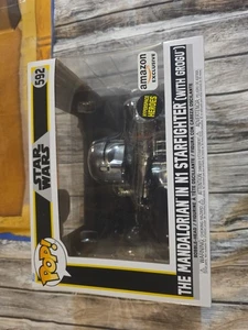 Funko Pop! Rides Star Wars - Il Mandaloriano in N1 Starfighter #592 Amazon - Foto 1 di 5