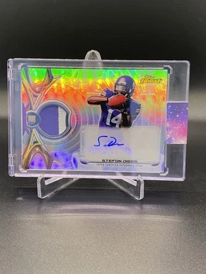 2015 Topps Finest STEFON DIGGS Rookie Patch Auto Silver Refractor RPA🔥Texans - Image 1 of 2