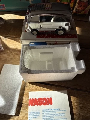 Soundwagon RARO Plateado Cromo Volkswagen Autobús Reproductor de Discos De Colección Japón Caja Papeles Foto 1 de 4