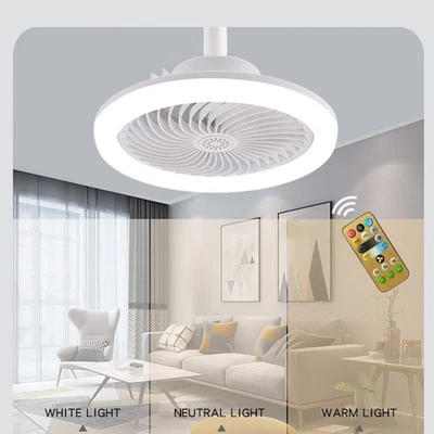 Fan Lights Chandelier Ceiling Fan Remote Low Profile Ceiling Fan Silent Light - Image 1 of 4