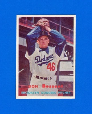 1957 Topps Baseball # 178 Don Bessent casi nuevo a casi nuevo-como nuevo *UltraBC.eStore* Foto 1 de 2