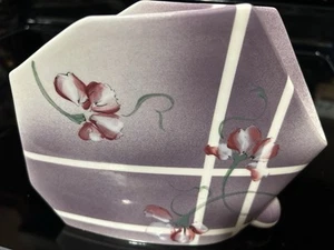 Retro Hand made Purple Ceramic Vase Signed Baatz - Picture 1 of 7