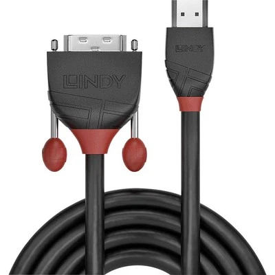 LINDY HDMI / DVI Adapterkabel HDMI-A Stecker, DVI-D 18+1pol. Stecker 0.50 m - Bild 1 von 4