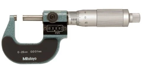 Mitutoyo 193-111 Digit Outside Micrometer Ratchet Stop 0-25Mm Range 0.001mm - Image 1 of 1