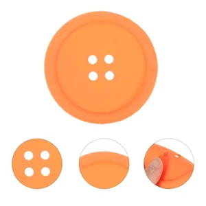  4 Pcs/Pack Heat Resistant Coasters Cups Mats Button Shape Silicone - Picture 1 of 12