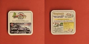 Werbung Schützenhof Hatten Auto-Wilke Brauerei Bierdeckel Bier - Picture 1 of 1