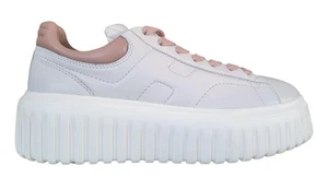 Hogan scarpe sneakers donna H-Stripes HXW6450FC60LE90MA5 avorio e rosa antico - Picture 1 of 6