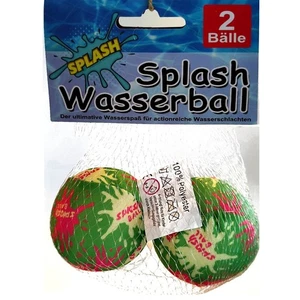 2 Stück Splash Wasserbälle Ø 7cm Saugfähiger Schaumstoffball Pool Strand Spiele - Picture 1 of 4
