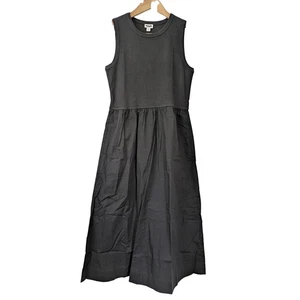 J. Crew Petite Rippstrick Mixy Kleid Größe PM Schwarz Neu mit Etikett CJ749 - Bild 1 von 6