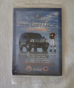 2004 Cadillac Upper Deck Chicago Bears Football 5 Card Set, New Sealed Urlacher - Bild 1 von 2