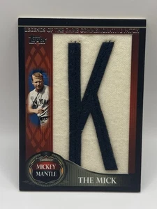 2009 Topps Legends Of The Game The Mick Mickey Mantle #LGCP-MM Patch “K” 15/50 - Picture 1 of 6