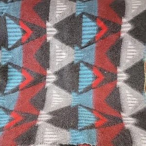 Large Vintage 60's Holland Dutch Geometric Colourful Blanket Throw Retro - Picture 1 of 5